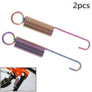 Motorcycle Exhaust Pipe Muffler Mounting Spring Hooks Stainless Steel Link  3C
