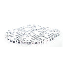 200 X Plastic Alphabet Letter Cube Loose Beads 0.24" K3I5