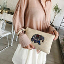 Woven Embroidery Pouch New Trendy Wild Messenger Bag Tote Knitting Mini Sho