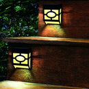 4Pcs 60mA Solar Powered LED Fence Wall Lights Outdoor Patio Shed Path Lamp