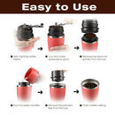 Portable Manual Coffee Grinder, Adjustable Single Cup Coffee Maker Ceramic