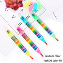 20 Colors Oil Paint Pen Stacker Pencils Drawing Art Gift Painting Top For C Z6K6