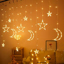 LED Curtain Lamp String Neon Light Xmas Wedding Party Neon Light (Warm) A