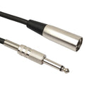 3P XLR Male Jack to 1/4" 6.35mm Female Plug Stereo Microphone Adapter Silve A
