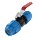 2xPlastic Straight Stop Valve For Standard Irrigation Applications, 25mm