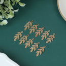 20pcs Zinc Alloy Golden Mini Leaves Charms Floating Drop Earrings JewSEAU