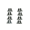 8Pcs Car Wire Cord Cable Holder Tie Clips Line Fixer Organizer Drop Adhesive Gn