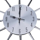Modern Design Sliver Cutlery Kitchen Wall Clock Spoon Fork Room Decor