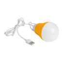LED Bulb Dormitory Energy Saving Light USB Emergency Outdoor Lamp (Orange) A