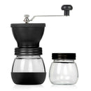Manual Coffee Machine Grinder Mill Hand Crank Coffee Bean Grinder with Jar