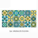 Retro Tile Floor Stickers Bathroom Kitchen Waterproof Wall Decals (HZ008) A