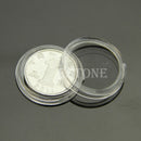 10 pcs 20mm Clear Round Coin Storage Cases Capsules Plastic Holder Useful New