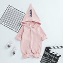 Star Dinosaur Rompers Autumn Baby Kids Cotton Hoodies Jumpsuit (Pink 9-12M)