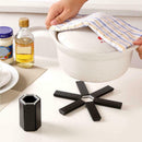 4pcs Kitchen Trivet Pan Pot Holder Mat Foldable Non-slip Heat Resistant Pad