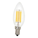 LED Filament Candle Light Bulb For Chandelier Ceiling Light A-Warm White 6W