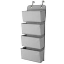 Simple Houseware 4 Pocket Hanging Wall Closet Storage Bag Organizer over Do