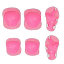 7Pcs Kids Elbow Knee Wrist Protective Guard Pad Safety Gear Skate Bicycle Pink