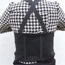 Adjustable Back Lumbar Brace Support Belt Shoulder Strap Suspenders Work