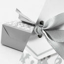 100Pcs Wedding Favour Candy Boxes Bags with Ribbon Sweet Cake Gift Party De K9L9