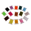 15 Cards 5m/card Fly Fishing Tinsel Chenille Crystal Flash Line Nymph Streamers