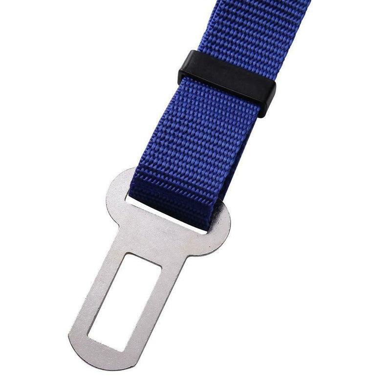 Adjustable Dogs Car Seat Belt Harness Pets Safe Seat Traction Rope (Blue)
