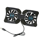 Portable Compact USB Mini Cooling Pads Mute Cooler for 7-15 Inches Laptop