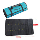 Waterproof Oxford Canvas Reel Roll Type Storage Bag Tool Pockets kit ME