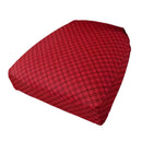 Stretch Dining Chair Seat Cover Pad Slip Cover with Locking Buckle Wine Red