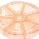 1 PCs Square Folding Vitamin Medicine Drug Pillbox Travel Pill Box Storage Ca Ew