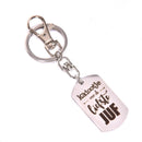 Engraved Liefste Juf Keychain 2019 Pendant Keyring Jewelry for Teacher 3C