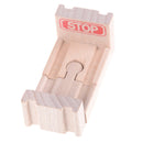 2pcs End Bumper Buffer Stop Set Wooden Railway Track Accessory Train Block GqMTE