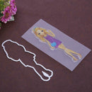 Silicone Fashion Lady Stamp Metal Cutting Dies Stencil Frame Scrapbook DIY