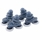 4x 23mm Twin Bottom Top Shower Door Rollers Pulleys Wheels Runners C9Y5