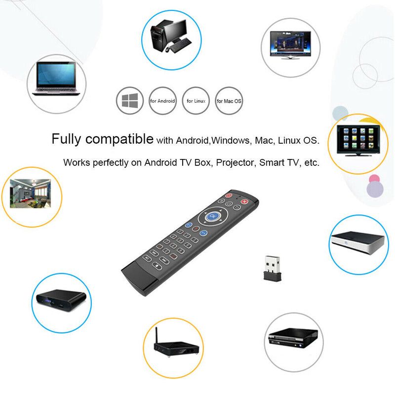 T1 Pro 2.4G Wireless Air Mouse Gyro Remote Control Voice for Android TV Box A