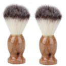 2Pcs Badger Hair Men'S Shaving Brush Salon Men Facial Beard Cleaning Applia