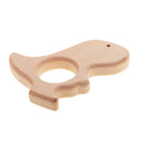 2pcs Natural Wood Baby Teething Ring DIY Teether Chewable Jewelry Finding