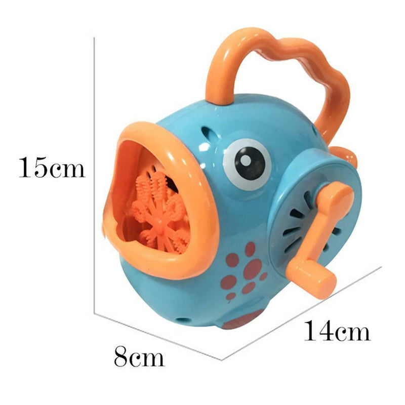 Cartoon Cute Fun Fish Automatic Bubble Machine Manual Blower Maker for Kids AU