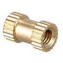 100pcs M3x8mm Stitching Round Metal Endless Screw Thread Insert Dice Brass
