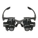 Watch Tools Watch Repair Tool Kit Head Wearing Magnifying Glass With Led Li P5V9