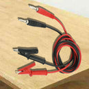 1M Long Alligator Clip to Banana Plug Test Cable Pair for Multimeter