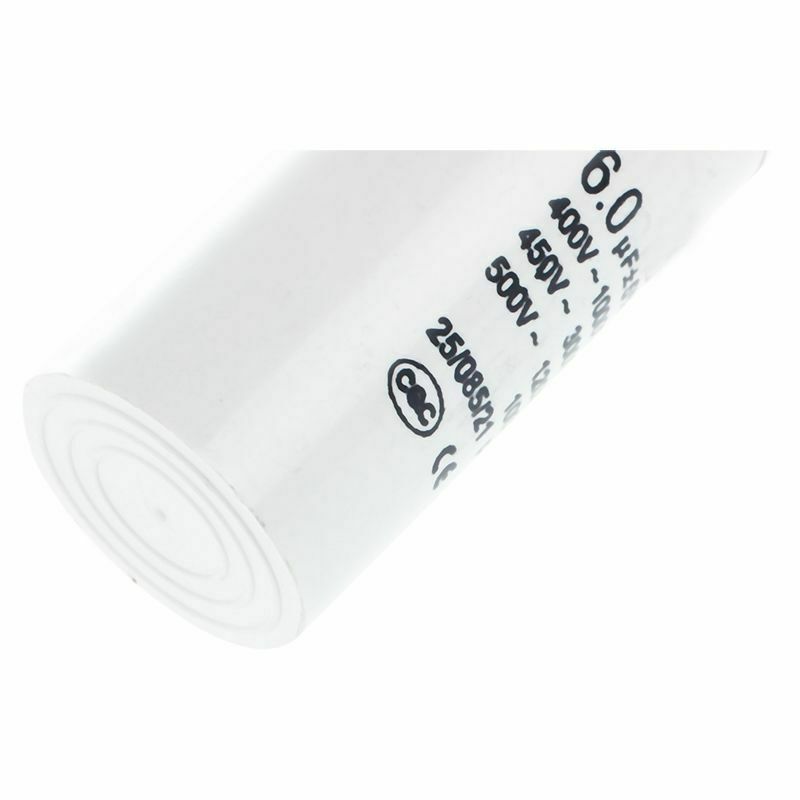 5X(Wired Terminal AC Motor Run Capacitor 6uF 450V CBB60 D2U1)