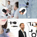 Clip On Lapel Microphone Hands Free Wired Condenser New Mic Lavalier Mini 3 Z9E6