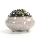 Ceramic Incense Burners Portable Porcelain Censer Buddhism Incense Holder H