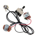 Guitar Wiring Harness Prewired Two Pickup 500K Pots 3-Way Toggle Switch Sil
