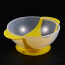 Baby Infants feeding Bowl With Sucker and Temperature Sensing Spoon P9U8