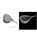 Fly Fishing Landing Net Catch & Release Net Wooden Frame Black-Nylon
