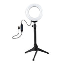4.7" LED Ring Light Lamp Tripod Stand Dimmable Selfie Phone Live Photo Studio