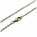 5X(Woman Girl Flower Bird Print Ellipse Pendant Lobster Clasp Necklace Bro A6K1)