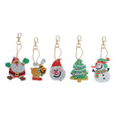 5 PCS 5D DIY Special Shaped Christmas Snowman Diamond Painting Kits for Kids and