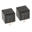 2pc Automotive Changeover Relay 40A 4-Pin Car Truck Bike
